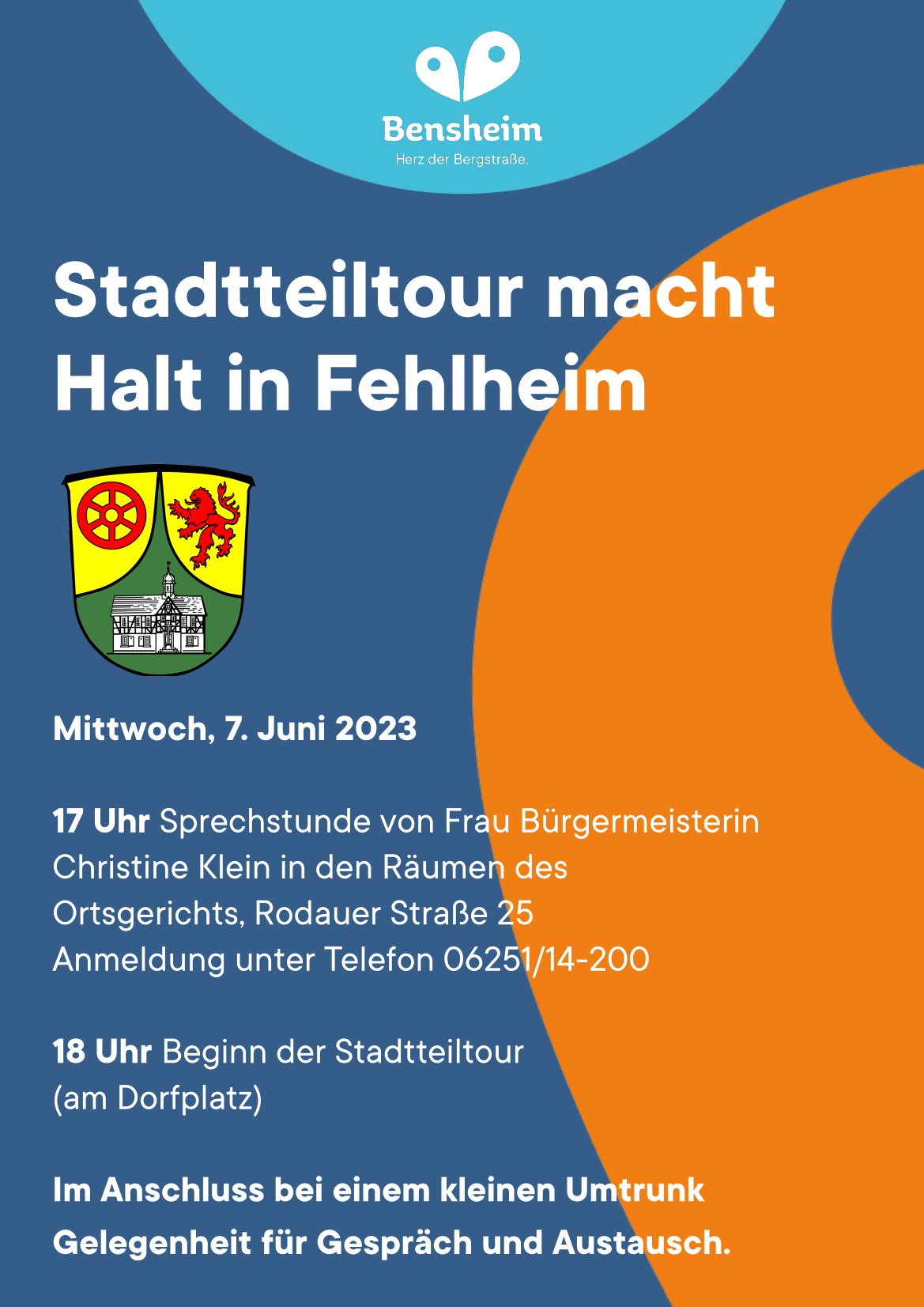 Bürgersprechstunde und Stadtteiltour in Fehlheim