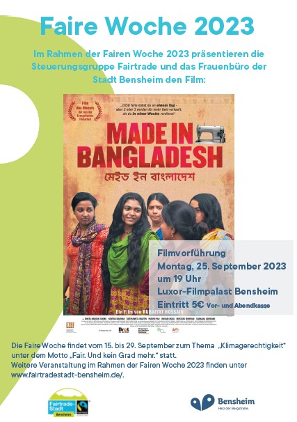 Filmvorführung "Made in Bangladesh"
