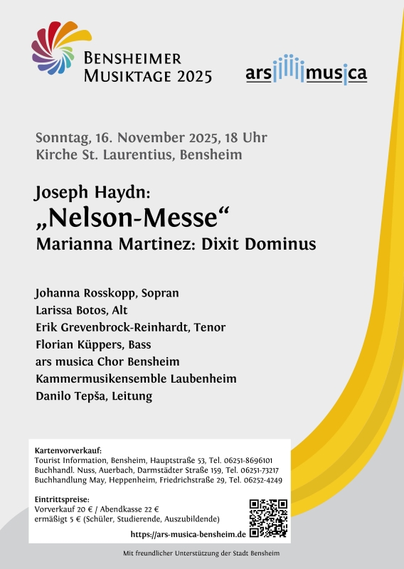 Bensheimer Musiktage 2025: \\\"Nelson-Messe\\\"