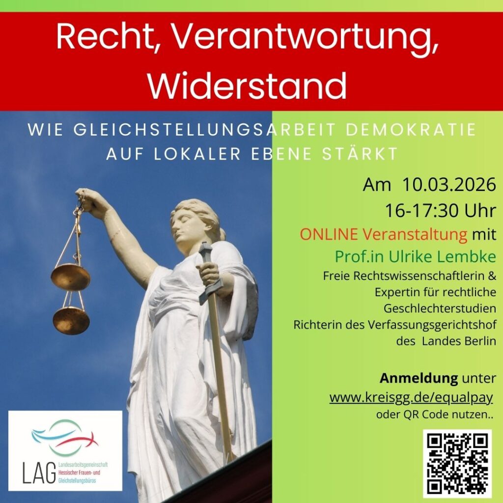 Plakat zum Vortrag Recht, Verantwortung, Widerstand