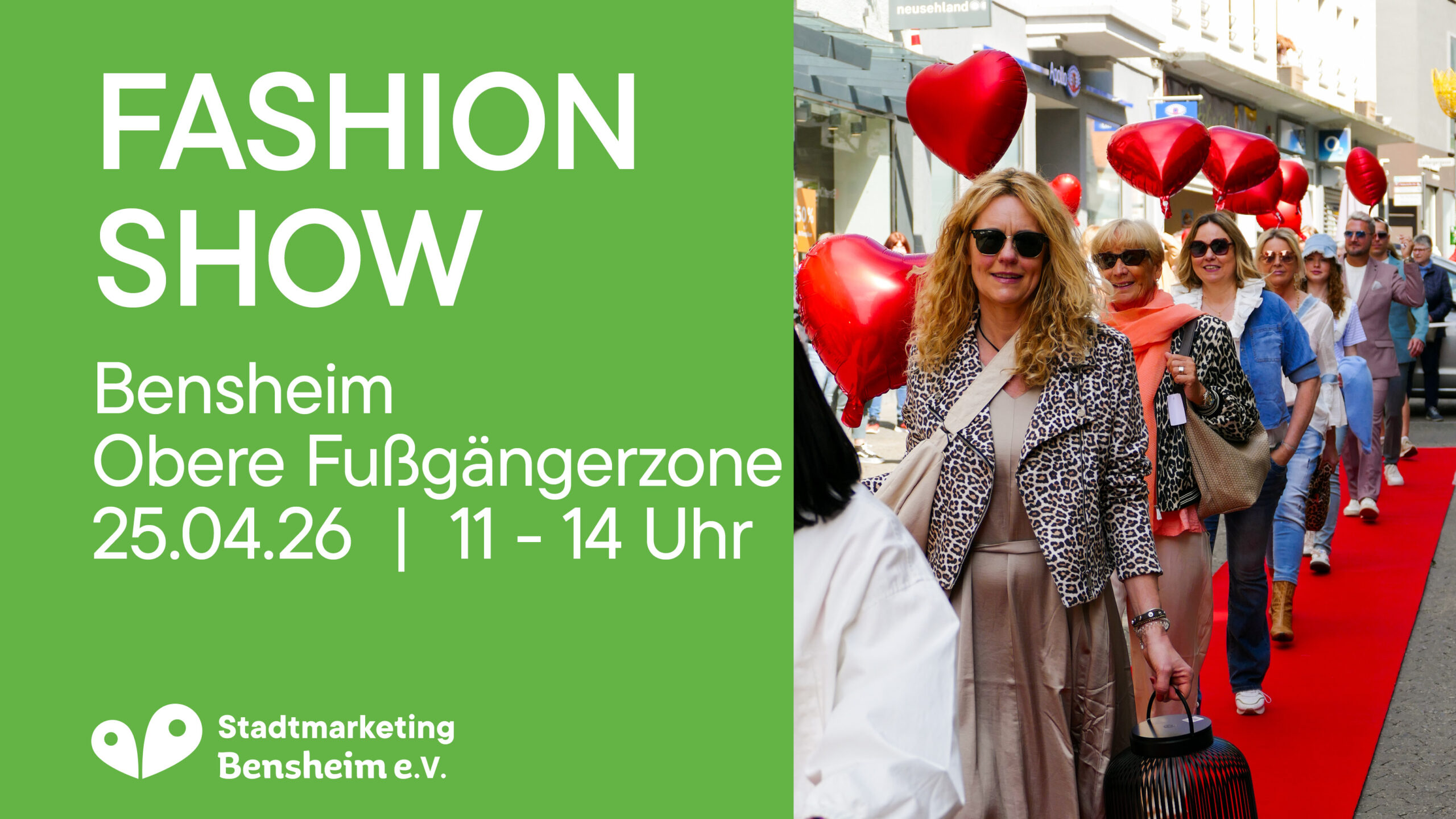 FASHION SHOW in der oberen Fußgängerzone