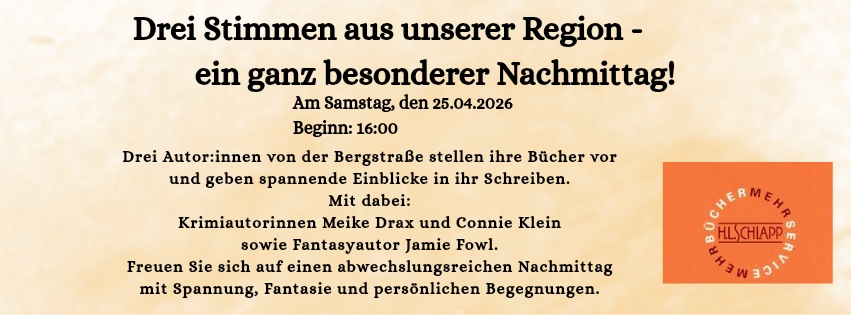 Drei Stimmen aus unserer Region - Lesung