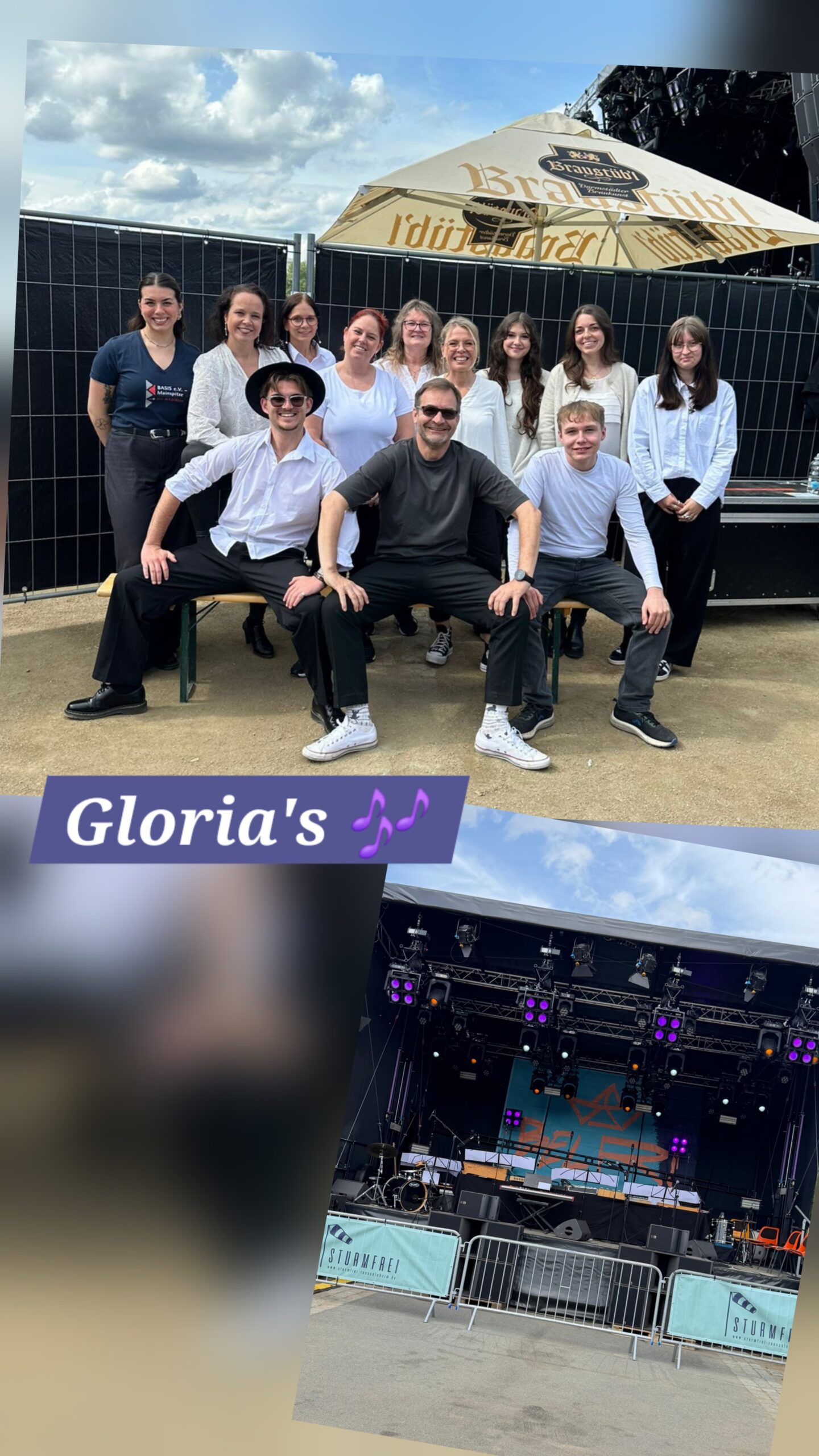 Chor Gloria's beim Marktfrühstück