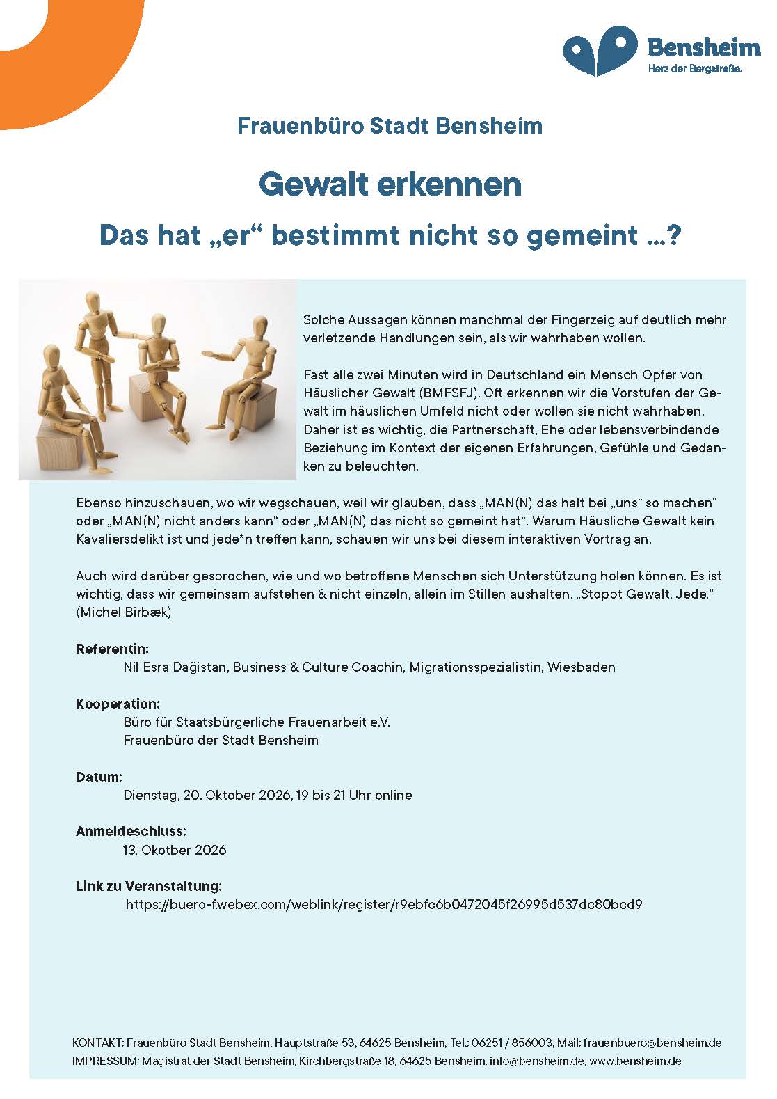Online-Vortrag: Gewalt erkennen