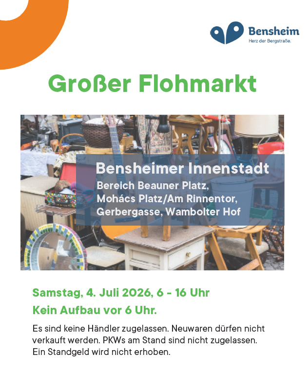 Großer Flohmarkt in der Innenstadt