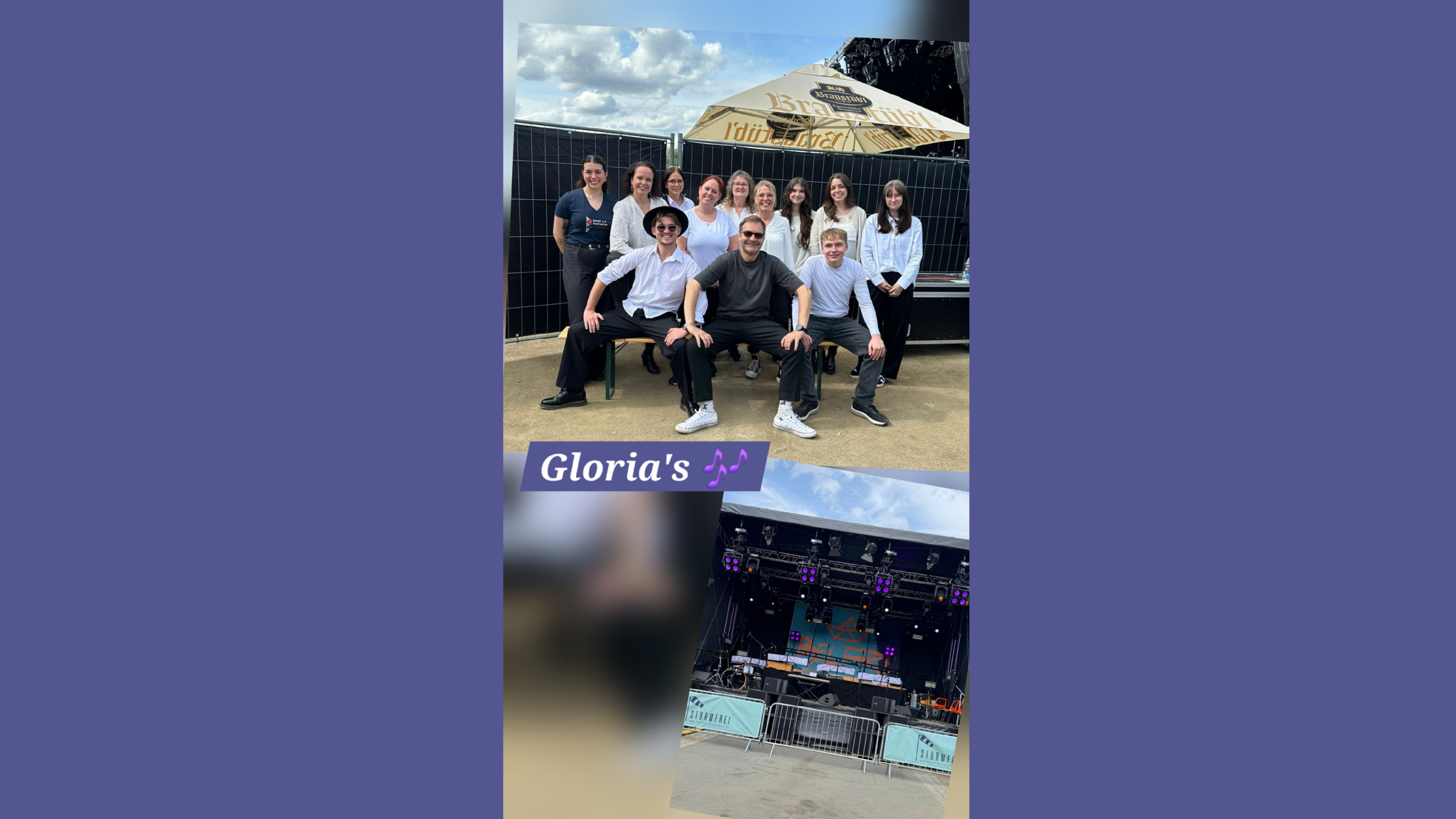 Chor Gloria's beim Marktfrühstück