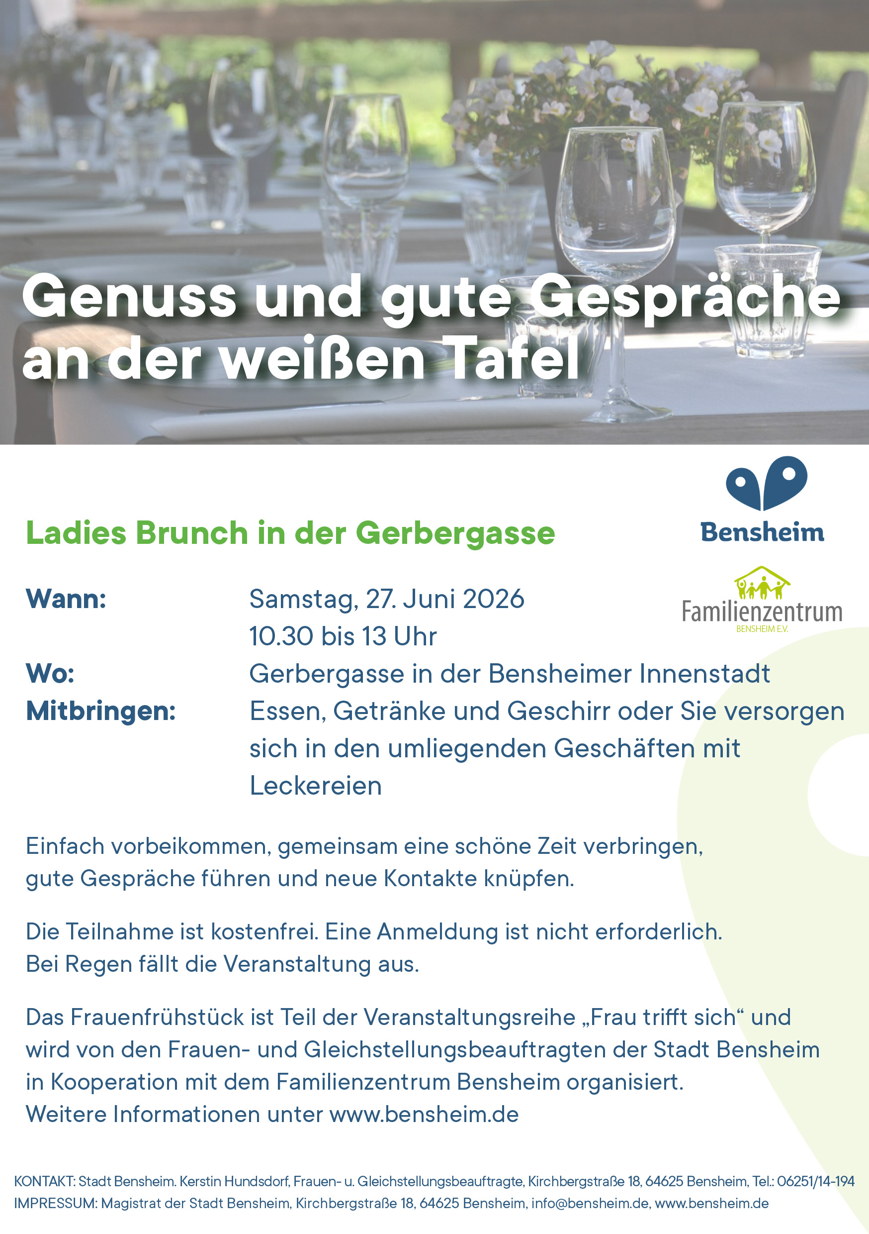 Ladies Brunch in der Gerbergasse