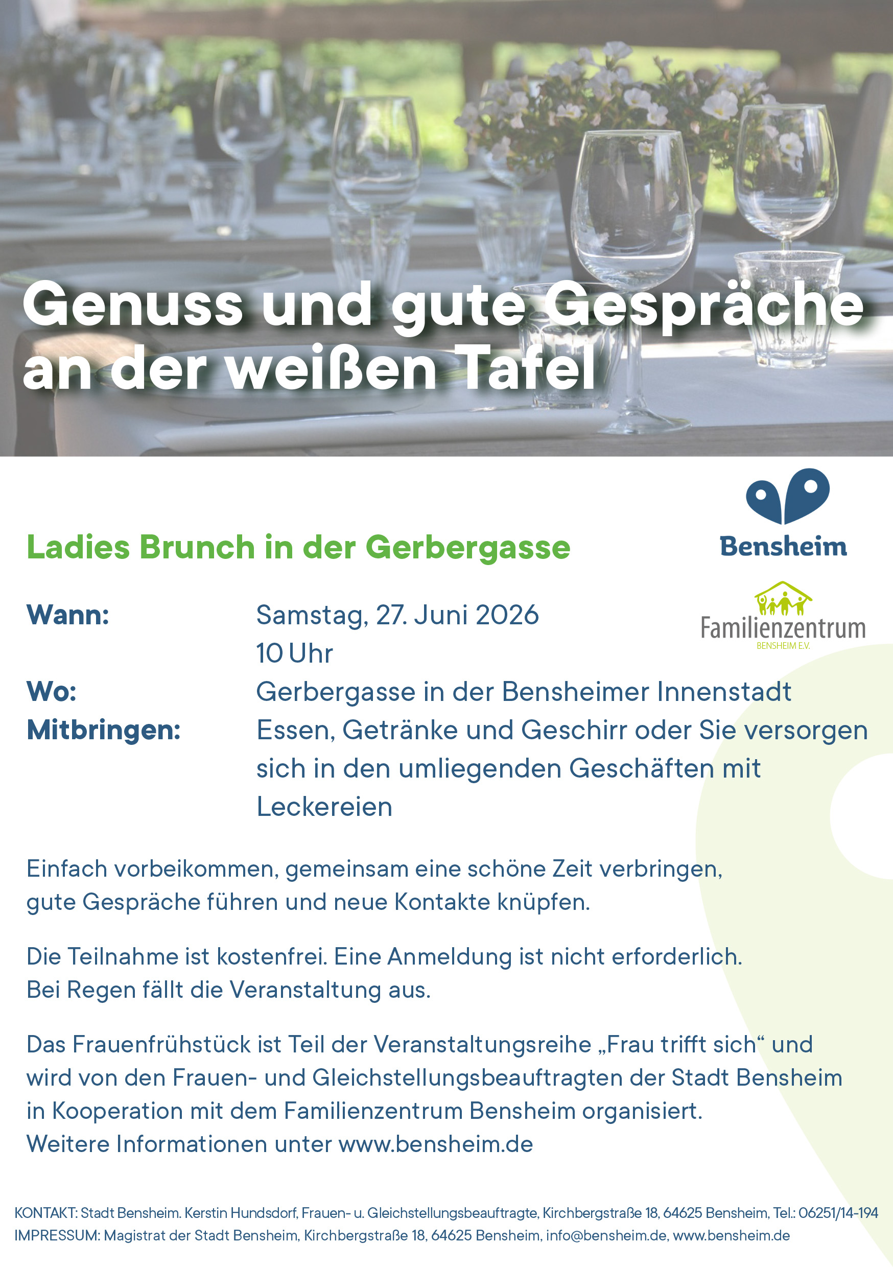 Ladies Brunch in der Gerbergasse