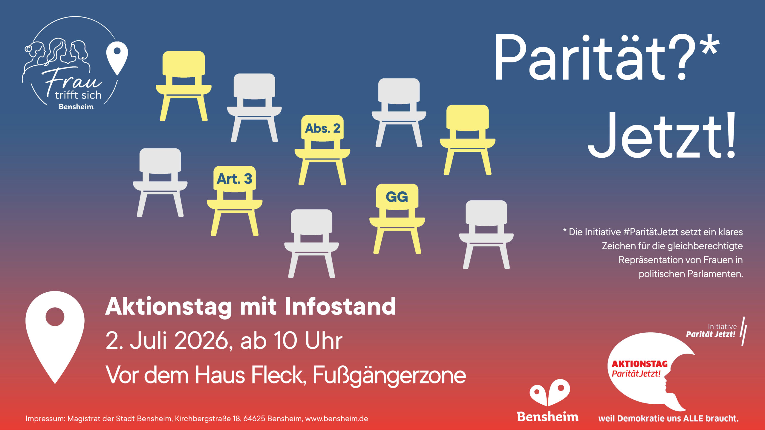 Aktionstag & Infostand: "Parität Jetzt!"