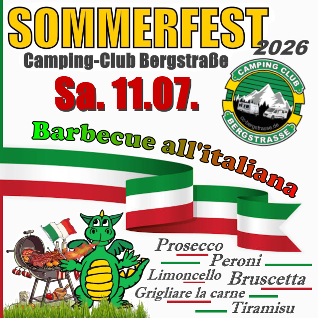 Sommerfest des Camping-Club Bergstraße - "Festa Italiana"
