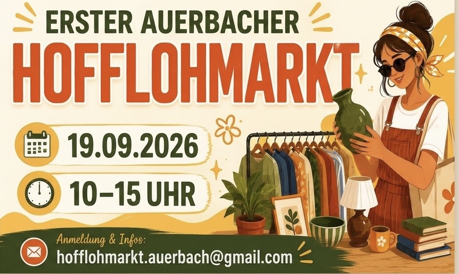 Erster Hofflohmarkt Auerbach