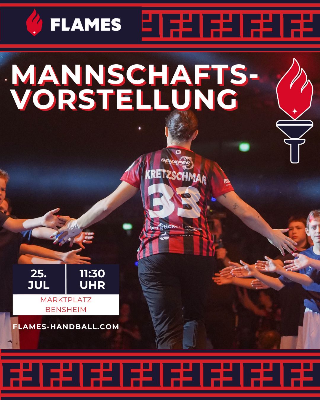 Mannschaftsvorstellung der Flames