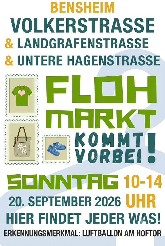 Hofflomarkt der Volkerstraße, Landgrafenstraße und Hagenstraße