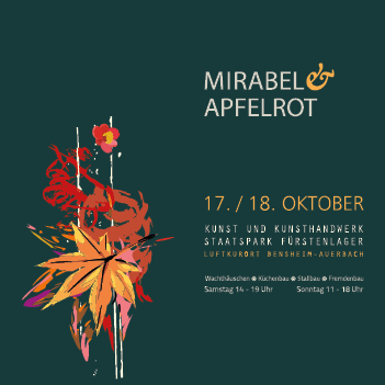 Kunsthandwerksmarkt Mirabel & Apfelrot, Staatspark Fürstenlager, Bensheim-Auerbach