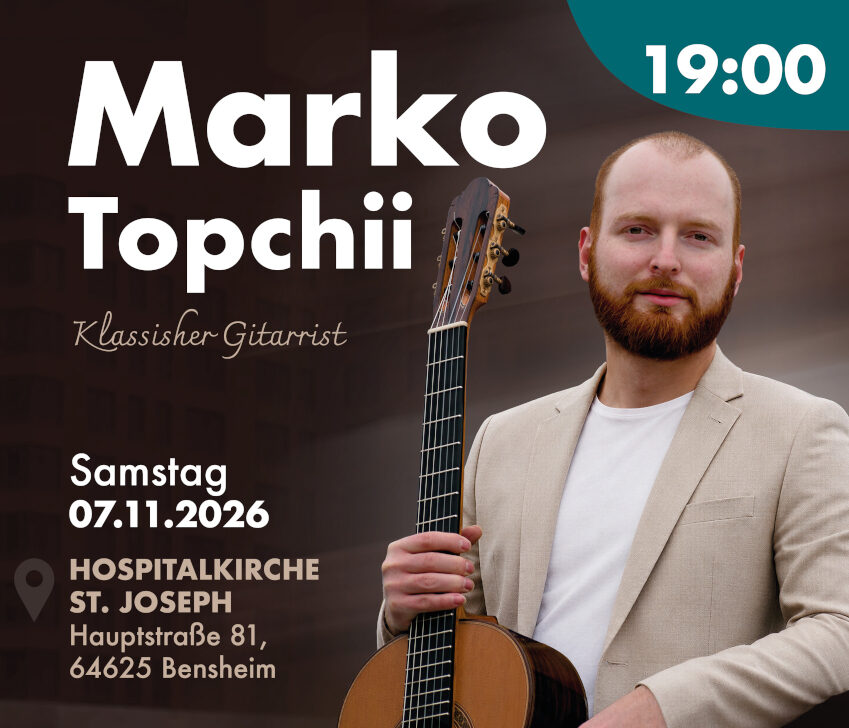 Solokonzert des klassischen Gitarristen Marko Topchii