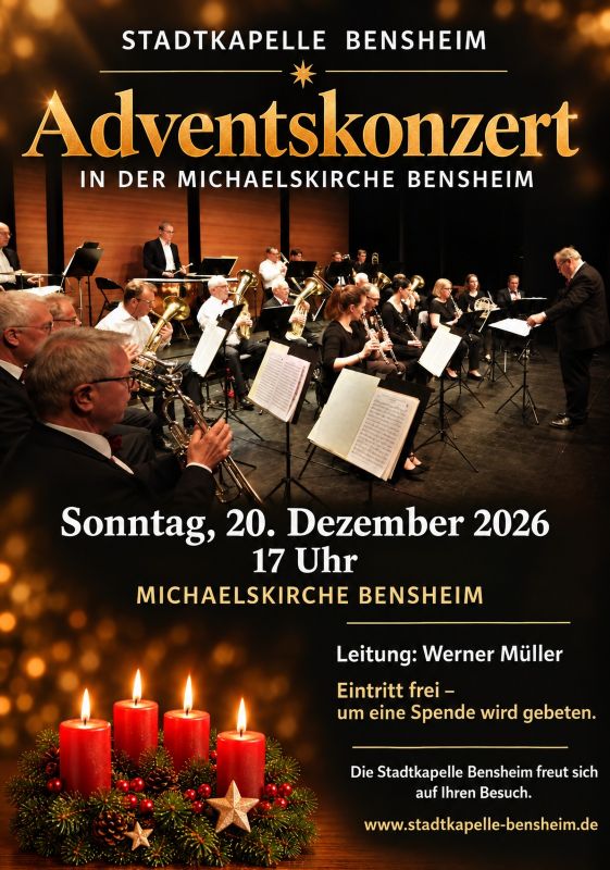 Festliches Adventskonzert der Stadtkapelle Bensheim